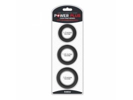 Набор из 3 эрекционных колец Power Plus Soft Silicone Snug Ring черные Набор из 3 эрекционных колец Power Plus Soft Silicone Snug Ring черные