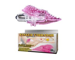 Розовый вибратор для клитора Finger Vibrator