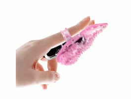 Розовый вибратор для клитора Finger Vibrator-foto5