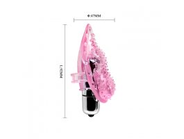 Розовый вибратор для клитора Finger Vibrator-foto7