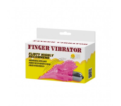 Розовый вибратор для клитора Finger Vibrator