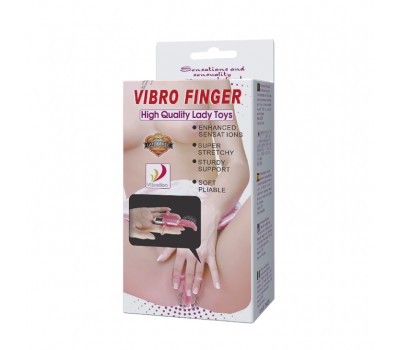 Вибро-насадка на палец Vibro Finger, розовая