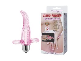 Вибро-насадка на палец Vibro Finger, розовая