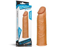 Насадка на пенис мулат Super-Realistic Penis Extension Sleeve, 16,5 см, Ø 3 см