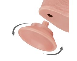 Большой реалистичный фаллос на присоске Skinlike Soft Cock 21 см, Ø 4,3 см-foto6