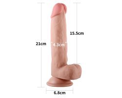 Большой реалистичный фаллос на присоске Skinlike Soft Cock 21 см, Ø 4,3 см-foto7
