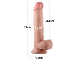 Большой реалистичный фаллос на присоске Skinlike Soft Cock 21 см, Ø 4,3 см-foto7