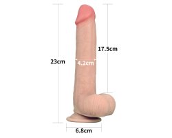Большой реалистичный фаллос на присоске Skinlike Soft Cock 23,1 см, Ø 4 см-foto2