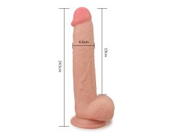Большой реалистичный фаллос на присоске Skinlike Soft Cock 24 см, Ø 4,5 см-foto3