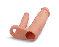 Удлиняющая насадка для двойного проникновения Pleasure X Tender Double, 20 см и 16 см-foto2
