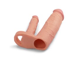 Удлиняющая насадка для двойного проникновения Pleasure X Tender Double, 20 см и 16 см-foto2
