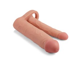 Удлиняющая насадка для двойного проникновения Pleasure X Tender Double, 20 см и 16 см-foto3