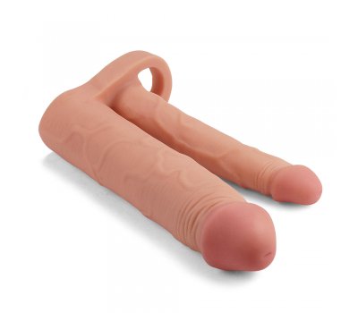 Удлиняющая насадка для двойного проникновения Pleasure X Tender Double, 20 см и 16 см Удлиняющая насадка для двойного проникновения Pleasure X Tender Double, 20 см и 16 см