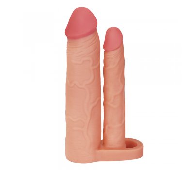 Удлиняющая насадка для двойного проникновения Pleasure X Tender Double, 20 см и 16 см Удлиняющая насадка для двойного проникновения Pleasure X Tender Double, 20 см и 16 см