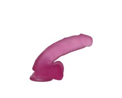 Розовый фаллос Jelly Studs Crystal Dildo Medium 17 см, Ø 3,5 см-foto4