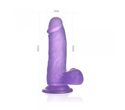 Фиолетовый фаллос Jelly Studs Crystal Dildo Small 15,5 см, Ø 3,5 см Фиолетовый фаллос Jelly Studs Crystal Dildo Small 15,5 см, Ø 3,5 см