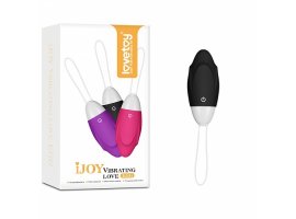 Черное виброяйцо IJOY Vibrating Love Egg 8,1 см, Ø 3,4 см
