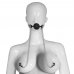 Черный кляп с зажимами для сосков Breathable Ball Gag Черный кляп с зажимами для сосков Breathable Ball Gag