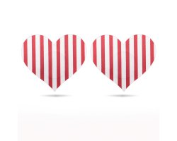 Набор дерзких пэстисов для груди Cross and Heart Nipple Pasties-foto3