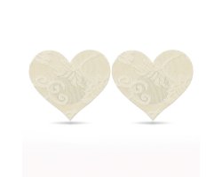 Набор кружевных пэстисов для груди Lace Heart and Flower Nipple Pasties-foto5