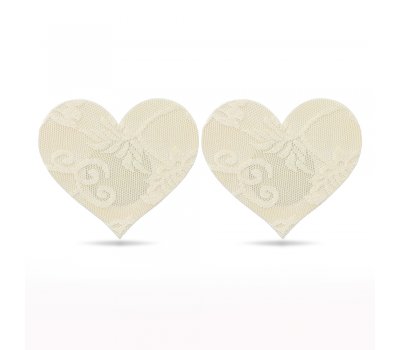 Набор кружевных пэстисов для груди Lace Heart and Flower Nipple Pasties Набор кружевных пэстисов для груди Lace Heart and Flower Nipple Pasties