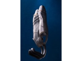 Насадка ToyFa XLover, для увеличения с дополнительной стимуляцией,TPE, черная прозрачная, 15,4 см-foto3