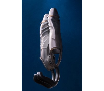 Насадка ToyFa XLover, для увеличения с дополнительной стимуляцией,TPE, черная прозрачная, 15,4 см Насадка ToyFa XLover, для увеличения с дополнительной стимуляцией,TPE, черная прозрачная, 15,4 см
