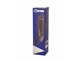 Насадка ToyFa XLover, для увеличения с дополнительной стимуляцией,TPE, черная прозрачная, 15,4 см-foto4