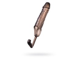Насадка ToyFa XLover, для увеличения с дополнительной стимуляцией,TPE, черная прозрачная, 15,4 см