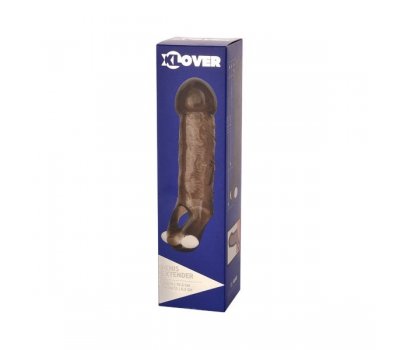 Насадка ToyFa XLover, для увеличения размера с вибрацией,TPE, черная прозрачная, 15,5 см Насадка ToyFa XLover, для увеличения размера с вибрацией,TPE, черная прозрачная, 15,5 см