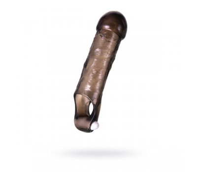 Насадка ToyFa XLover, для увеличения размера с вибрацией,TPE, черная прозрачная, 15,5 см Насадка ToyFa XLover, для увеличения размера с вибрацией,TPE, черная прозрачная, 15,5 см