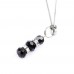 Серебристые зажимы для сосков с бусинами