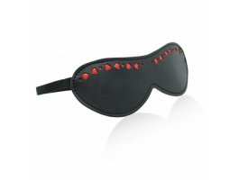 Черная маска на глаза с сердечками-foto2