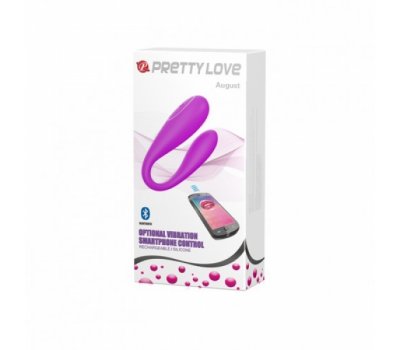 Вибратор для пар August с возможностью управления через смартфон