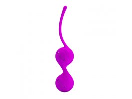 Вагинальные шарики со смещённым центром тяжести Pretty Love Kegel Tighten Up I, пурпурные-foto3