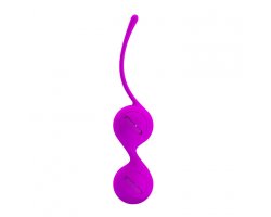 Вагинальные шарики со смещённым центром тяжести Pretty Love Kegel Tighten Up I, пурпурные-foto2