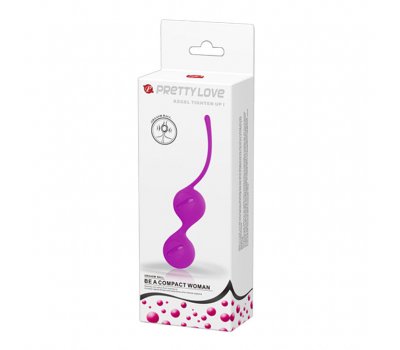 Вагинальные шарики со смещённым центром тяжести Pretty Love Kegel Tighten Up I, пурпурные Вагинальные шарики со смещённым центром тяжести Pretty Love Kegel Tighten Up I, пурпурные