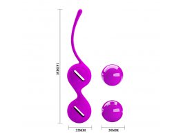 Вагинальные шарики со смещённым центром тяжести Pretty Love Kegel Tighten Up I, пурпурные-foto8