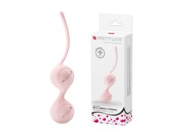 Вагинальные шарики со смещённым центром тяжести Pretty Love Kegel Tighten Up I, нежно-розовые