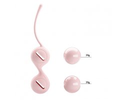 Вагинальные шарики со смещённым центром тяжести Pretty Love Kegel Tighten Up I, нежно-розовые-foto2