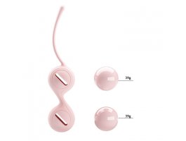 Вагинальные шарики со смещённым центром тяжести Pretty Love Kegel Tighten Up I, нежно-розовые-foto2
