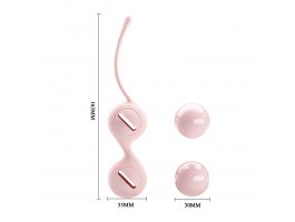 Вагинальные шарики со смещённым центром тяжести Pretty Love Kegel Tighten Up I, нежно-розовые-foto7
