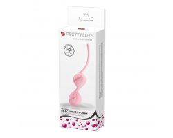 Вагинальные шарики со смещённым центром тяжести Pretty Love Kegel Tighten Up I, розовые-foto2