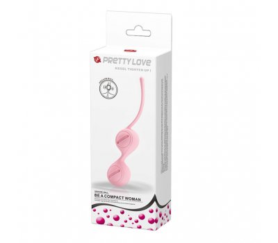 Вагинальные шарики со смещённым центром тяжести Pretty Love Kegel Tighten Up I, розовые Вагинальные шарики со смещённым центром тяжести Pretty Love Kegel Tighten Up I, розовые