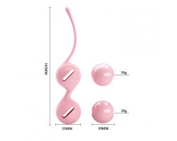 Вагинальные шарики со смещённым центром тяжести Pretty Love Kegel Tighten Up I, розовые-foto6