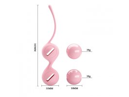 Вагинальные шарики со смещённым центром тяжести Pretty Love Kegel Tighten Up I, розовые-foto6