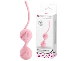 Вагинальные шарики со смещённым центром тяжести Pretty Love Kegel Tighten Up I, розовые Вагинальные шарики со смещённым центром тяжести Pretty Love Kegel Tighten Up I, розовые