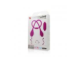Двойной вибростимулятор Pretty Love Lovers whip с рифлёной сторной-foto2