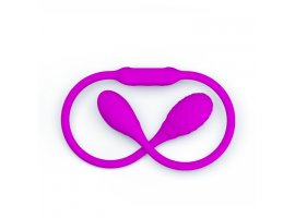 Двойной вибростимулятор Pretty Love Lovers whip с рифлёной сторной-foto6