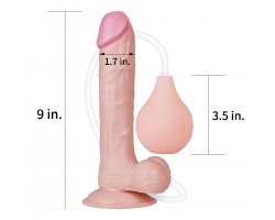 Фаллос с мошонкой Squirt Extreme Dildo с имитацией семяизвержения, 22,8 см, Ø 4,4 см-foto10